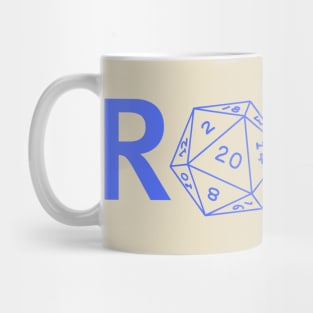 Roll. RPG Shirt blue Mug